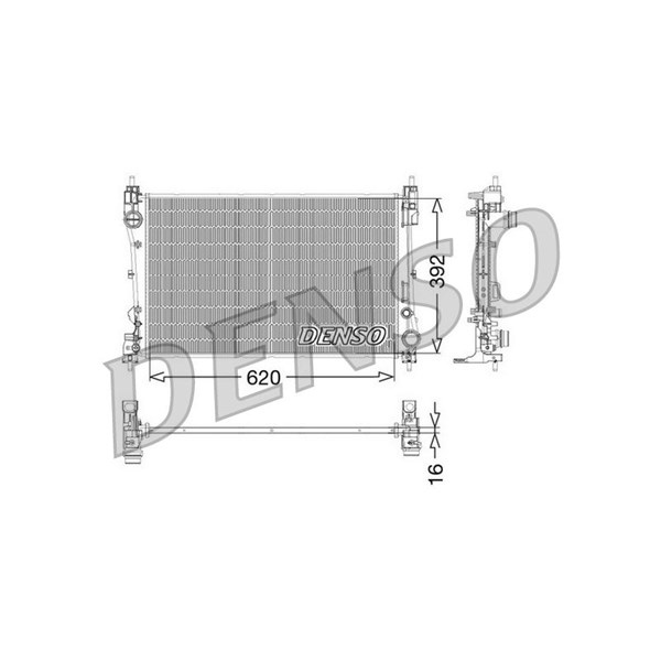 Kylare, motorkylning Denso DRM09115 DENSO