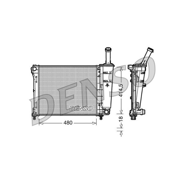 Kylare, motorkylning Denso DRM09161 DENSO