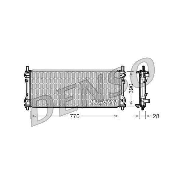 Kylare, motorkylning Denso DRM10103 DENSO