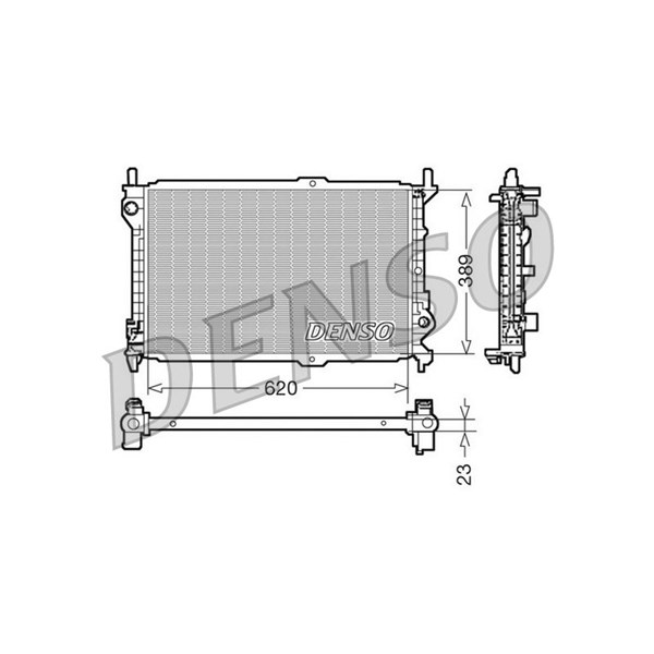 Kylare, motorkylning Denso DRM10107 DENSO