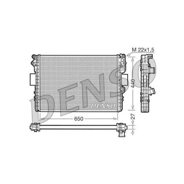 Kylare, motorkylning Denso DRM12002 DENSO