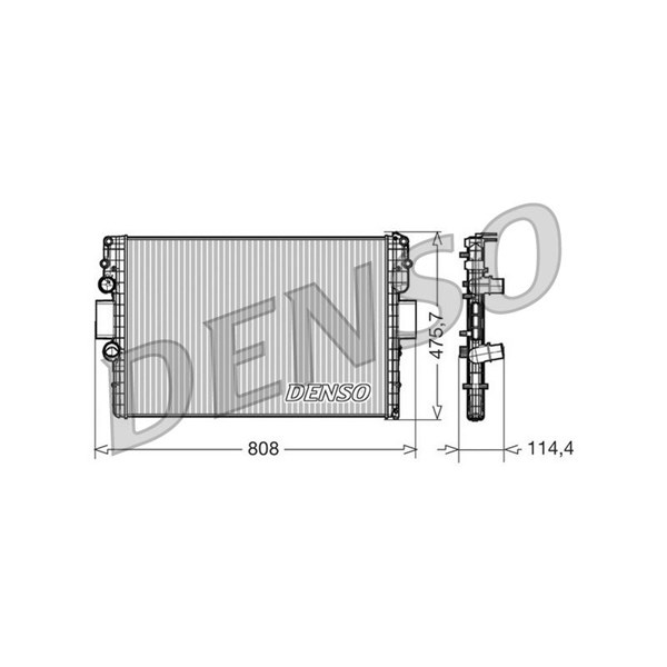 Kylare, motorkylning Denso DRM12010 DENSO