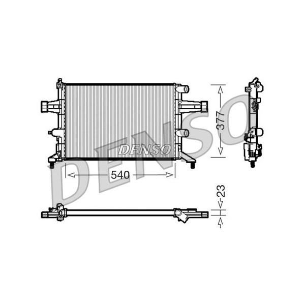 Kylare, motorkylning Denso DRM20080 DENSO