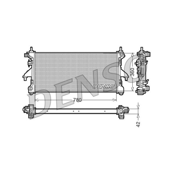 Kylare, motorkylning Denso DRM21102 DENSO