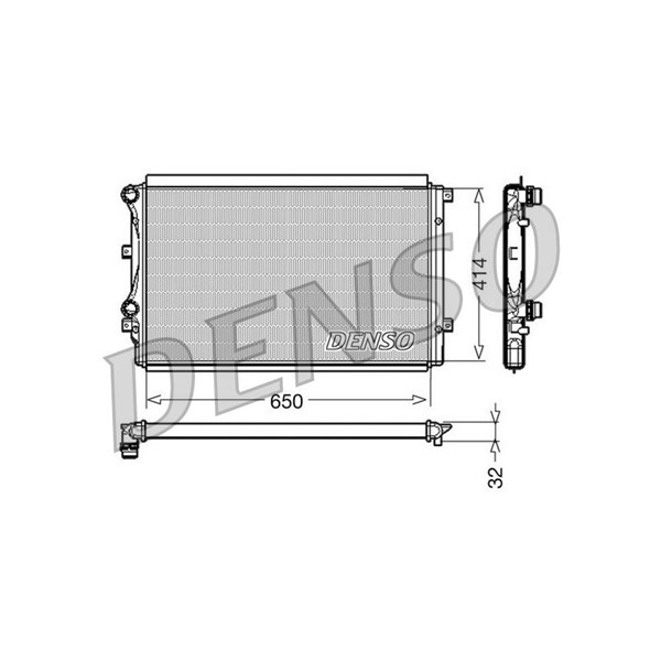 Kylare, motorkylning Denso DRM32015 DENSO