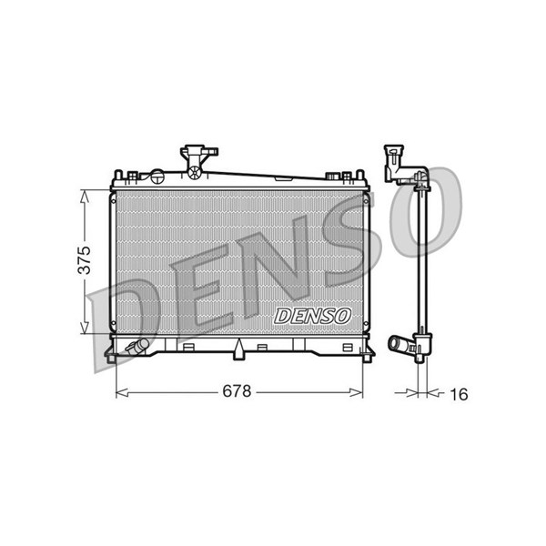 Kylare, motorkylning Denso DRM44010 DENSO