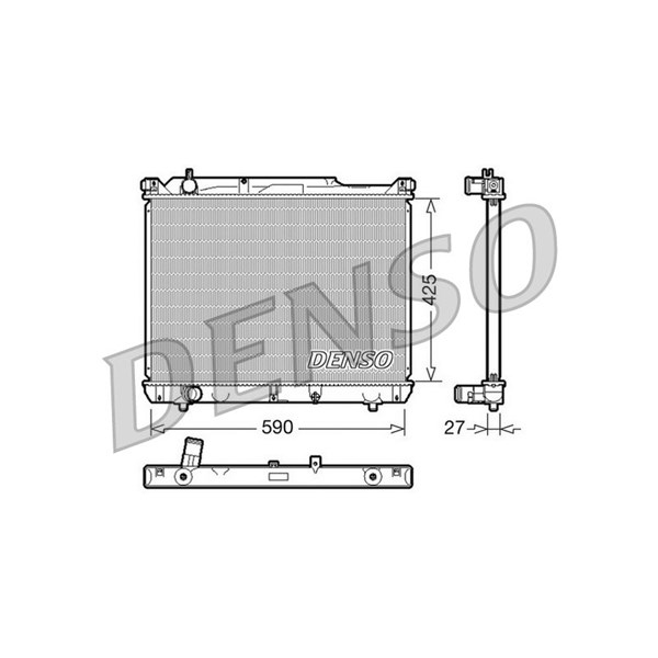 Kylare, motorkylning Denso DRM47019 DENSO