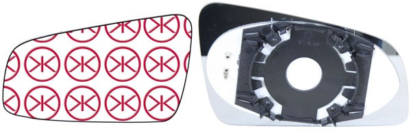 Spegelglas, yttre spegel, Höger Klokkerholm 50631062 KLOKKERHOLM