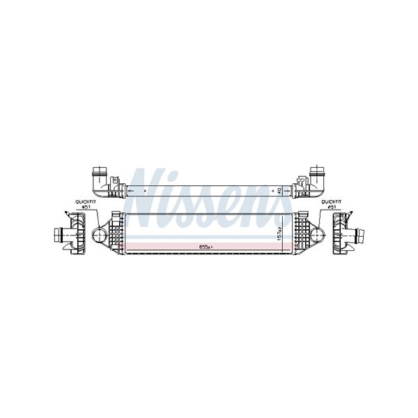 Intercooler Nissens 961476 NISSENS Intercooler Nissens 961476 NISSENS