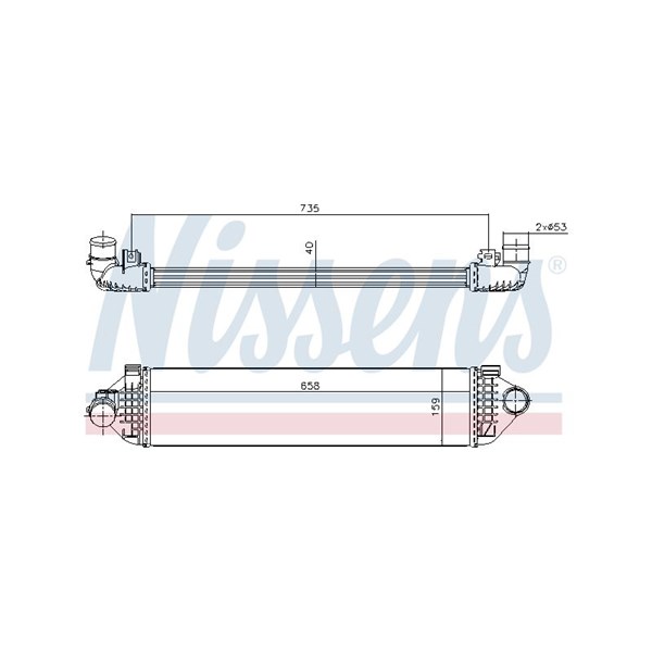 Intercooler Nissens 96473 NISSENS
