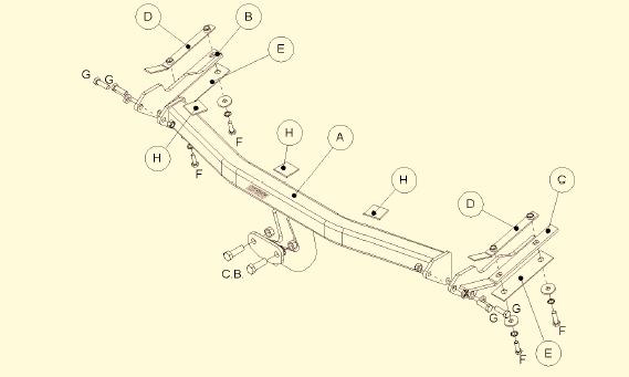 Dragkrok, Standard Witter VW61A WITTER