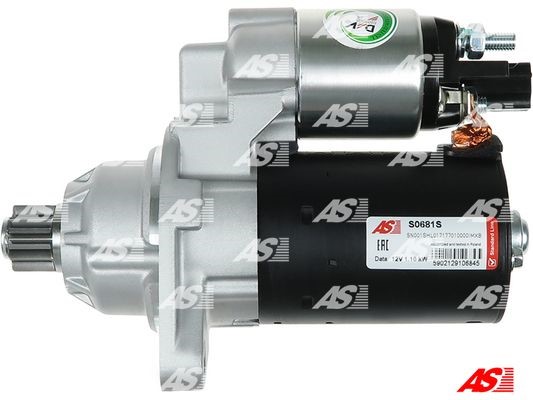 Startmotor 12V As-pl S0681S AS-PL