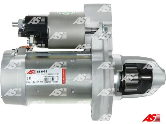 Startmotor 12V As-pl S6306S AS-PL Startmotor 12V As-pl S6306S AS-PL