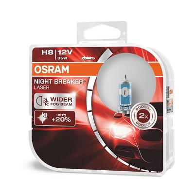 Xenonlampa OSRAM NIGHT BREAKER LASER H8 PGJ19-1 Osram 64212NL-HCB OSRAM