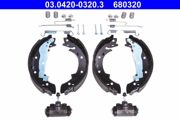 Bromsbackar, sats, Bakaxel Ate Original ate kit 03.0420-0320.3 ATE
