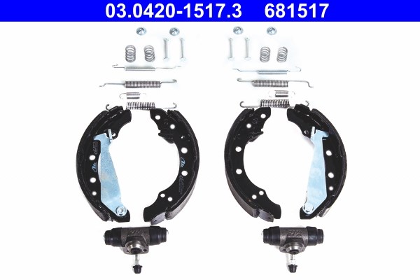 Bromsbackar, sats, Bakaxel Ate Original ate kit 03.0420-1517.3 ATE