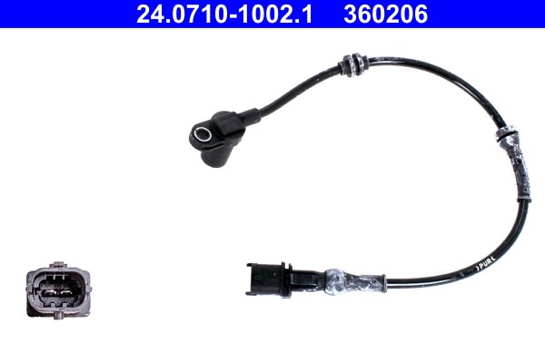 ABS-givare, Sensor, hjulvarvtal, Framaxel Ate 24.0710-1002.1 ATE