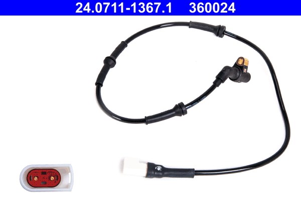 ABS-givare, Sensor, hjulvarvtal, Framaxel Ate 24.0711-1367.1 ATE