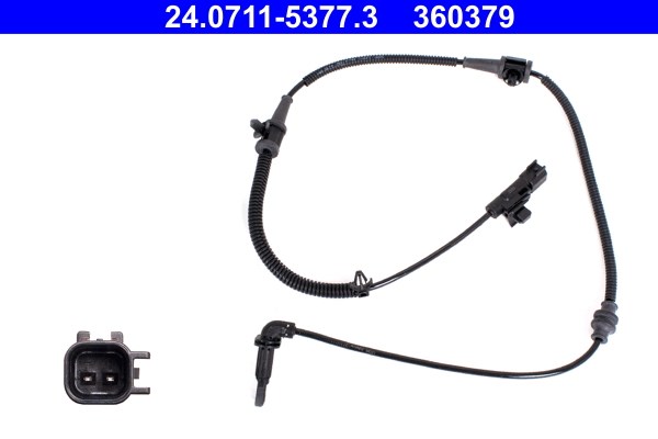 ABS-givare, Sensor, hjulvarvtal, Framaxel Ate 24.0711-5377.3 ATE