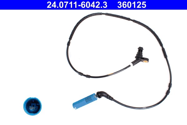ABS-givare, Sensor, hjulvarvtal, Bak, Bakaxel Ate 24.0711-6042.3 ATE
