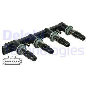 Tändspole 14V Delphi CE87662-12B1 DELPHI