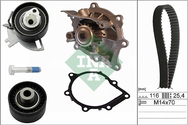 Kamremskit med vattenpump Ina 530 0691 30 INA