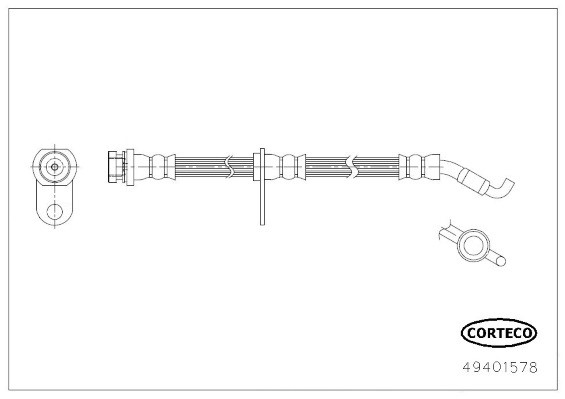 Bromsslang, Framaxel Corteco 49401578 CORTECO