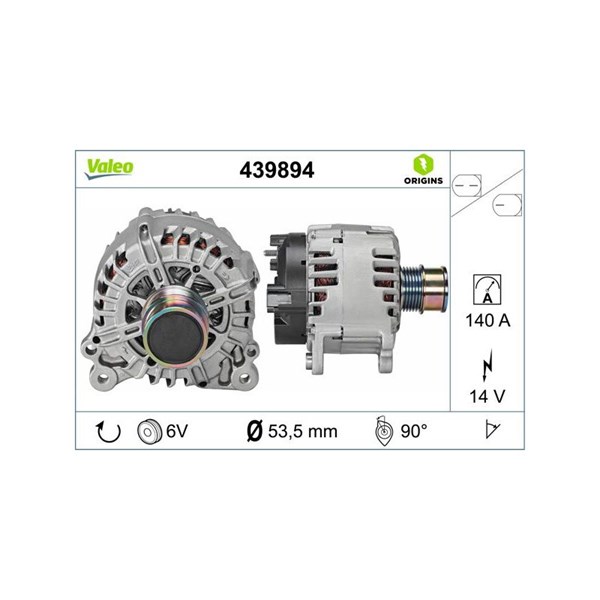 Generator 14V 140A Valeo 439894 VALEO