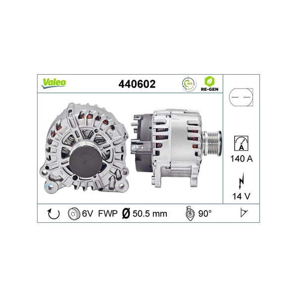 Generator 14V 140A Valeo 440602 VALEO