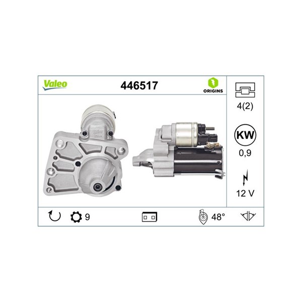 Startmotor 12V Valeo 446517 VALEO