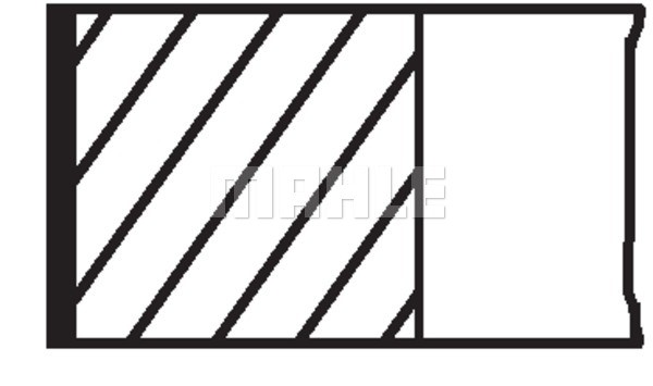 Kolvringar, kit Mahle 040 25 N0 MAHLE