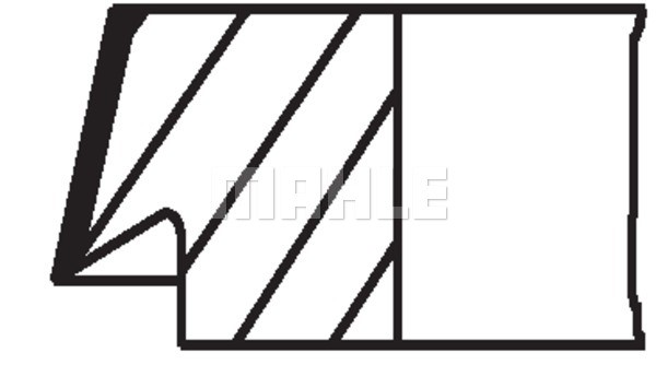 Kolvringar, kit Mahle 040 25 N0 MAHLE