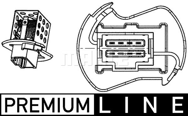 Motstånd, kupefläkt Mahle BEHR *** PREMIUM LINE *** ABR 90 000P MAHLE