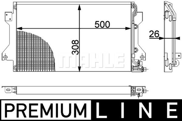Kondensor, klimatanläggning Mahle AC 239 000P MAHLE