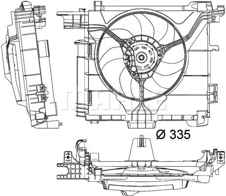Fläkt, kylare Mahle BEHR *** PREMIUM LINE *** CFF 211 000P MAHLE