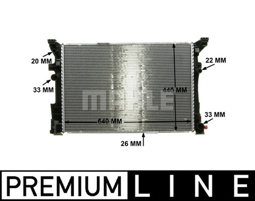 Kylare, motorkylning Mahle BEHR *** PREMIUM LINE *** CR 2170 000P MAHLE Kylare, motorkylning Mahle BEHR *** PREMIUM LINE *** CR 2170 000P MAHLE