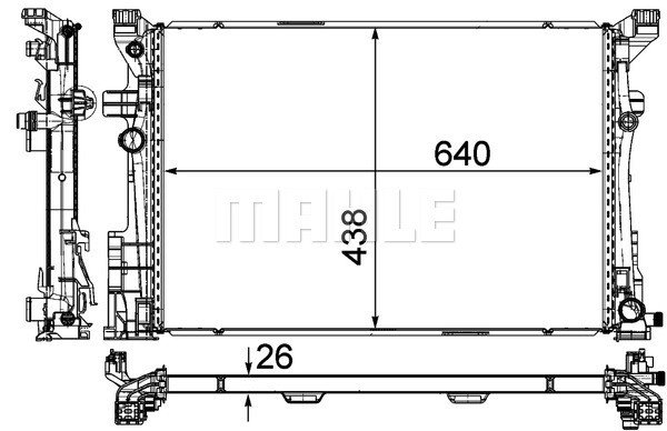 Kylare, motorkylning Mahle BEHR *** PREMIUM LINE *** CR 2170 000P MAHLE