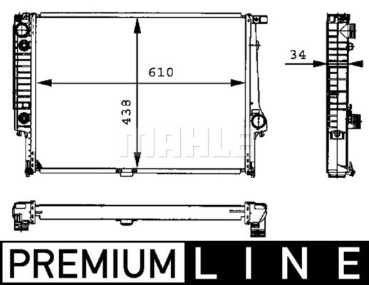Kylare, motorkylning Mahle BEHR *** PREMIUM LINE *** CR 326 000P MAHLE