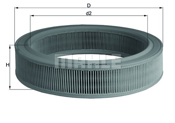 Luftfilter Mahle LX 568 MAHLE