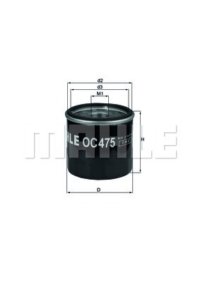 Oljefilter Mahle OC 475 MAHLE