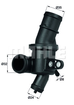 Termostat, kylvätska Mahle TH 4 80 MAHLE