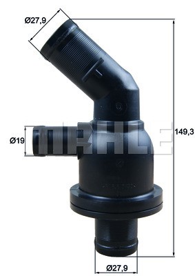 Termostat, kylvätska Mahle TH 55 87 MAHLE