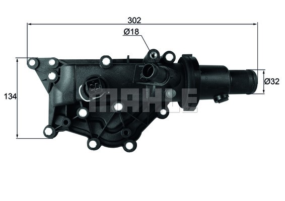 Termostat, kylvätska Mahle TH 60 89 MAHLE