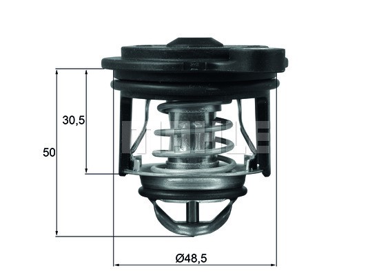 Termostat, kylvätska Mahle TI 246 50 MAHLE