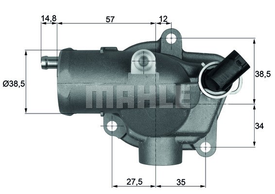 Termostat, kylvätska Mahle TI 28 92 MAHLE