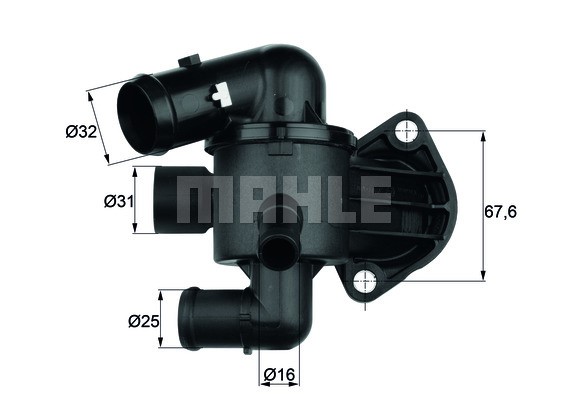 Termostat, kylvätska Mahle TI 33 87 MAHLE