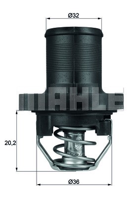 Termostat, kylvätska Mahle TI 47 89 MAHLE