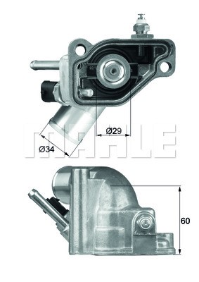 Termostat, kylvätska Mahle TI 5 92 MAHLE