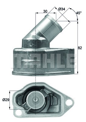 Termostat, kylvätska Mahle TI 9 87 MAHLE