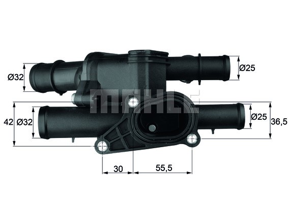 Termostat, kylvätska Mahle TM 1 105 MAHLE